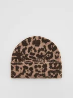 Czapki damskie - Reserved - Czapka beanie w panterkę - wielobarwny - miniaturka - grafika 1