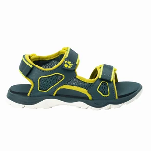 Sandały dziecięce Jack Wolfskin TARACO BEACH SANDAL K green / light green - 26 - Buty dla dziewczynek - miniaturka - grafika 1