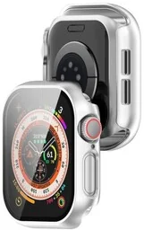 Bizon Etui ze szkłem do zegarka Case+Glass Watch do Apple Watch 10 46mm, srebrne - Akcesoria do smartwatchy - miniaturka - grafika 1