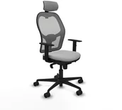 Fotele i krzesła biurowe - Krzesło Biurowe z Zagłówkiem Jorquera Piqueras y Crespo 1D036N2 Jasnoszary - miniaturka - grafika 1