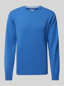 Swetry męskie - Sweter z dzianiny z wełny z okrągłym dekoltem - miniaturka - grafika 1