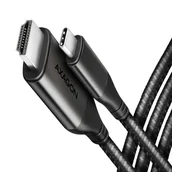 Kable - AXAGON RVC-HI2MC Adapter USB-C -> HDMI 2.0 4K/60Hz Aluminum, 1.8m kabel - miniaturka - grafika 1