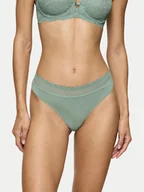 Majtki damskie - Triumph Stringi Feel Of Modal 10219764 Zielony - miniaturka - grafika 1