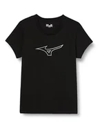 Koszulki i topy damskie - Mizuno Damska koszulka z logo Rb, Czarny, XS - miniaturka - grafika 1