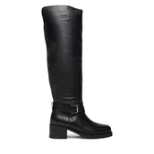 Kozaki damskie - Kozaki Bronx Ky Ley 14402-US Czarny - miniaturka - grafika 1