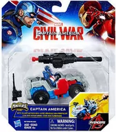 Figurki dla dzieci - HASBRO Marvel Civil War Captain America jeep B6770 - miniaturka - grafika 1