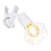 Lampy ścienne - Globo 54802WK - Kinkiet z klipsem XARA I 1xE14/40W/230V biały - miniaturka - grafika 1