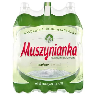 Muszynianka Naturalna woda mineralna wysokozmineralizowana niskonasycona CO2 1,5 l x 6 sztuk - Desery dla dzieci - miniaturka - grafika 1