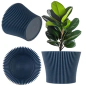 Donice - Doniczka na kwiaty Estrela 12cm granatowy - miniaturka - grafika 1