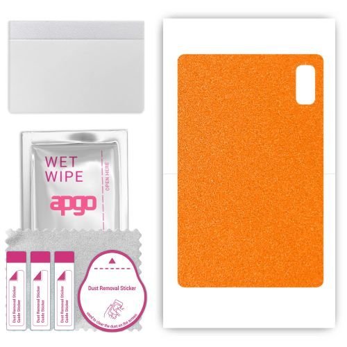 folia naklejka skórka strukturalna na TYŁ do HTC A103 Plus - Pomarańczowy Pastel Matowy - apgo SKINS