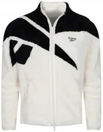 Bluzy męskie - REEBOK - BLUZA MĘSKA CL F VECTOR SHERPA JKT IB8441 ciepła pluszowa - miniaturka - grafika 1