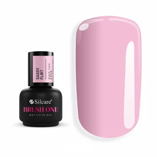 Silcare Żel w pędzelku Brush One Bottle Gel Sassy Flirt 15g - Żele do paznokci - miniaturka - grafika 1