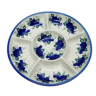 Ceramiczna półmisek dzielony Ceramika Bolesławiec - Miski i półmiski - miniaturka - grafika 1