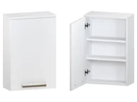 Szafki łazienkowe - Szafka nad Pralkę ATH 45 cm D Lewa - Biały Mat - Uchwyty Stal Szczotkowana - miniaturka - grafika 1