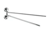 Wieszaki łazienkowe - Wenko Podwójny uchwyt na ręczniki Sion Power-Loc, 11x38x4 cm - miniaturka - grafika 1