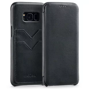 moVear MOVEAR Etui Galaxy S8+ (Plus) SKÓRA Pokrowiec Kieszonki Czarny Samsung G955F SGS8PSSPPBKSBK - Etui i futerały do telefonów - miniaturka - grafika 1