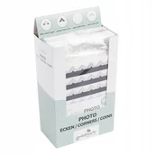 Albumy fotograficzne - Foto rożki do zdjęć 252 szt. ozdobne srebrne - miniaturka - grafika 1