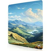 Podkładki pod mysz - DUŻA PODKŁADKA POD MYSZKĘ Sielankowy Krajobraz 50x50 TILT Wodoodporna XL - miniaturka - grafika 1