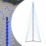 Ozdoby bożonarodzeniowe - vidaXL Lampki choinkowe, 861 niebieskich LED, 478 cm - miniaturka - grafika 1