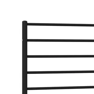 Metalowa rama łóżka z wezgłowiem i zanóżkiem, czarna, 90x200 cm Lumarko! - Łóżka Metalowa rama łóżka z wezgłowiem i zanóżkiem, czarna, 90x200 cm Lumarko! - Łóżka - miniaturka - grafika 10