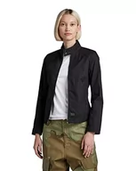 Kurtki damskie - G-STAR RAW Damska kurtka motocyklowa, Czarny (Dk Black D387-6484), S - miniaturka - grafika 1