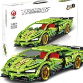 Klocki - KLOCKI SAMOCHÓD SPORTOWY LAMBORGHINI KREATYWNY DUZY ZESTAW PREZENTOWY 499EL - miniaturka - grafika 1