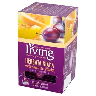 Irving Herbata ekspresowa biała melonowa ze śliwką 20szt. SP.200.012/4 - Herbata - miniaturka - grafika 2