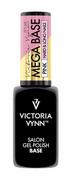 Lakiery hybrydowe - Victoria Vynn Mega Base Pink 8ml - miniaturka - grafika 1