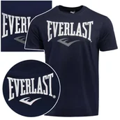 Koszulki męskie - Everlast Koszulka Męska T-shirt Bawełniana Granat Logo 290J86 Rozmiar XL - miniaturka - grafika 1