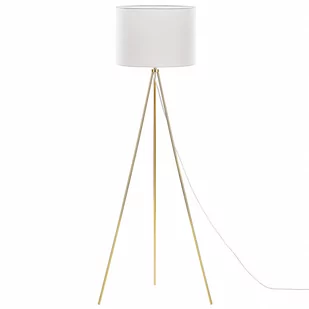 Beliani Lampa stojąca złoto-biała 148 cm VISTULA - Lampy stojące - miniaturka - grafika 1