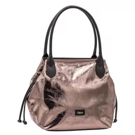 Torebki damskie - Gabor bags Granada Metallic damska torba na ramię torba na ramię zamek błyskawiczny średnia duża szara, szary, m, Nowoczesny - miniaturka - grafika 1