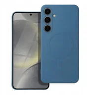 Etui i futerały do telefonów - Futerał SILICONE MAG COVER kompatybilny z MagSafe do SAMSUNG A55 niebieski - miniaturka - grafika 1