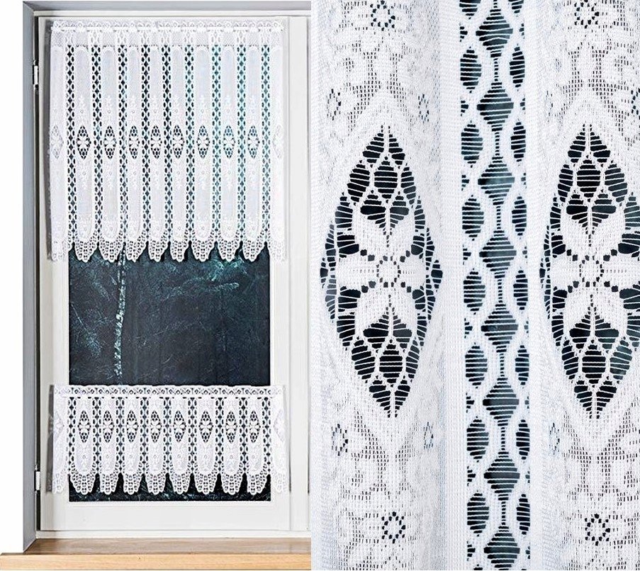 Firana żakardowa typu zazdrostki, wzór 107806, rozm. 150x70m (gotowa)