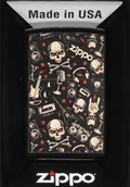 Trafika - Zapalniczka Zippo Grunt Pattern With Skull 60007008 - miniaturka - grafika 1