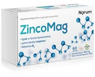 Witaminy i minerały - Narum ZincoMag+B6 300mg 60 kaps - miniaturka - grafika 1
