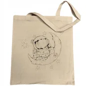 Torby i wózki na zakupy - Torba na zakupy nadruk KOSMOS ASTRONAUTA - miniaturka - grafika 1