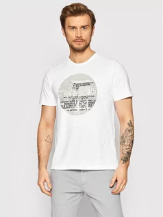 Koszulki męskie - Pierre Cardin T-Shirt 20360/000/2027 Biały Regular Fit - grafika 1