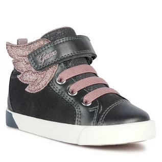 Buty dla dziewczynek - Sneakersy Geox B Kilwi Girl B36D5A 022NF C9F8W S Dk Grey/Lt Rose - grafika 1