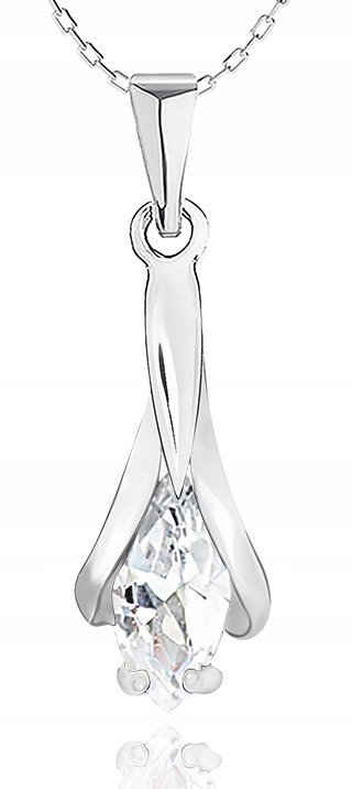 Srebrny Wisiorek Zawieszka Z Cyrkonią. Pr.925!