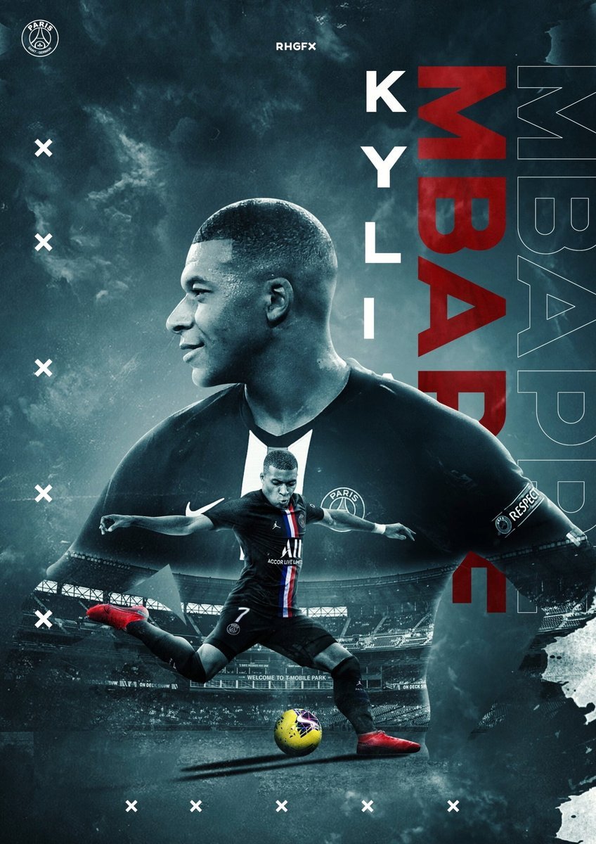 PODKŁADKA POD MYSZ Z Nadrukiem 22x18 cm Kylian Mbappe PSG Tekst Prezent