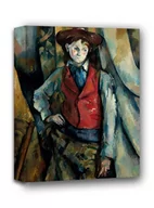Obrazy i zdjęcia na płótnie - Boy in a Red Waistcoat, Paul Cézanne - obraz na płótnie Wymiar do wyboru: 20x30 cm - miniaturka - grafika 1