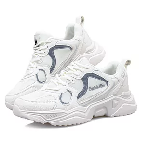 Sneakersy, buty sportowe Captain Mike białe r.37 - Sneakersy damskie Sneakersy, buty sportowe Captain Mike białe r.37 - Sneakersy damskie - miniaturka - grafika 1