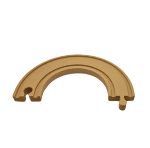 Zakręt 180 stopni prawy dla drewnianej kolejki - Zabawki konstrukcyjne - miniaturka - grafika 1