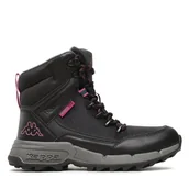 Botki damskie - Trapery Kappa 243232 Czarny - miniaturka - grafika 1