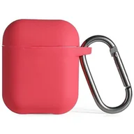 Akcesoria do słuchawek - Etui na słuchawki BELINE Silicone do Apple AirPods 1/2 Czerwony - miniaturka - grafika 1