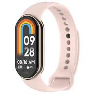 Akcesoria do smartwatchy - Pasek silikonowy Vanfone do Xiaomi Mi Band 8, pudrowy róż - miniaturka - grafika 1