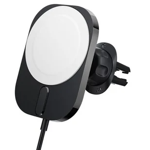 Spigen Uchwyt Magnetyczny MagSafe z Ładowaniem Bezprzewodowym do Kratki Nawiewu ITM12W Onetap Pro 3 czarny - Uchwyty samochodowe do telefonów - miniaturka - grafika 1