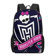 Plecaki szkolne i tornistry - Monster High 3D Wzór Tornister szkolny dla dzieci Dziewczęta Chłopcy Casual Torby na książki Plecak dziecięcy Chłopcy Dziewczęta Wielofunkcyjne tor... - miniaturka - grafika 1