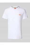 Koszulki męskie - T-shirt z wyhaftowanym logo - Superdry - miniaturka - grafika 1
