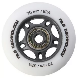 PU 70x24 82A BIAŁE MATOWE (4 szt.) + ABEC-9 (8 szt.) ZESTAW NILS EXTREME - Rolki - miniaturka - grafika 1